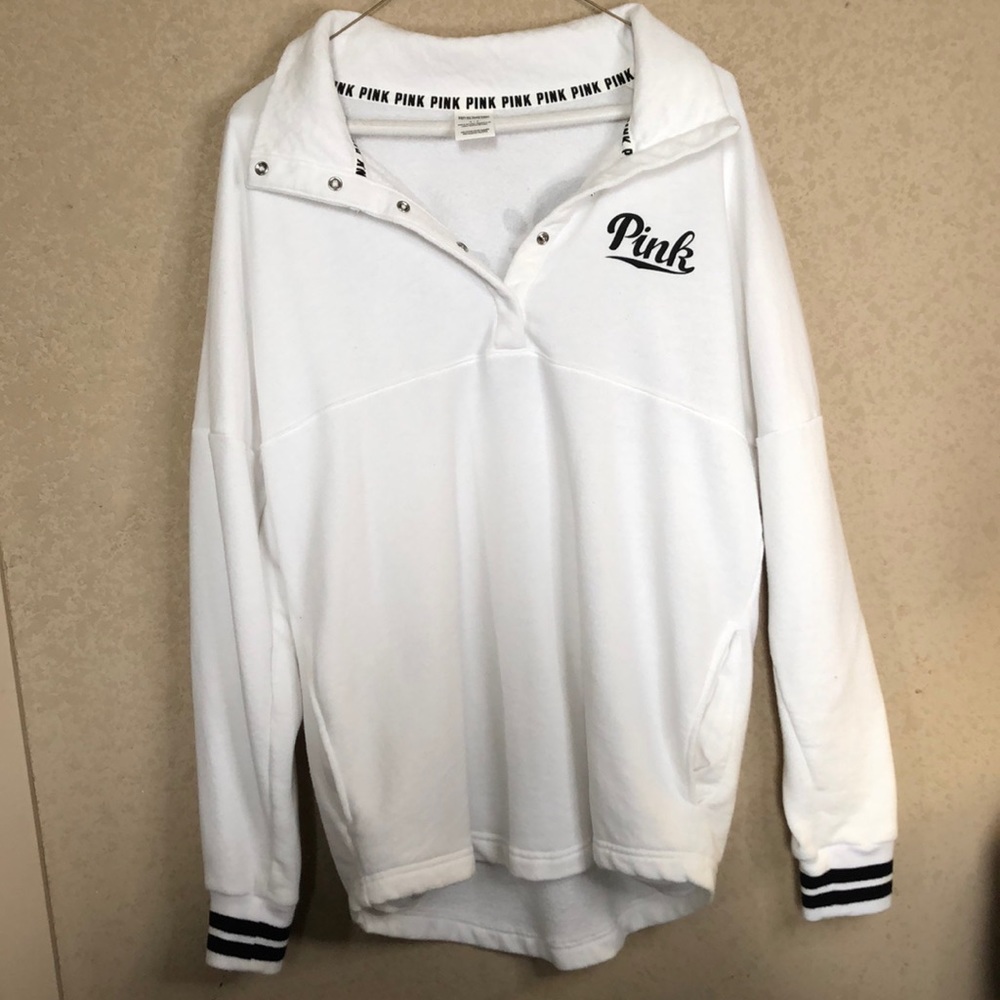 PINK VS WHITE PULLOVER